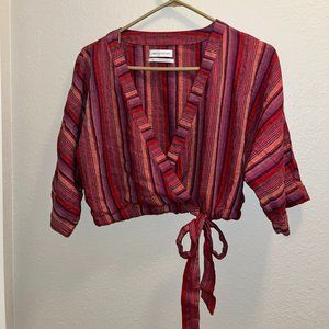 UO Kimmy Wrap Crop Top